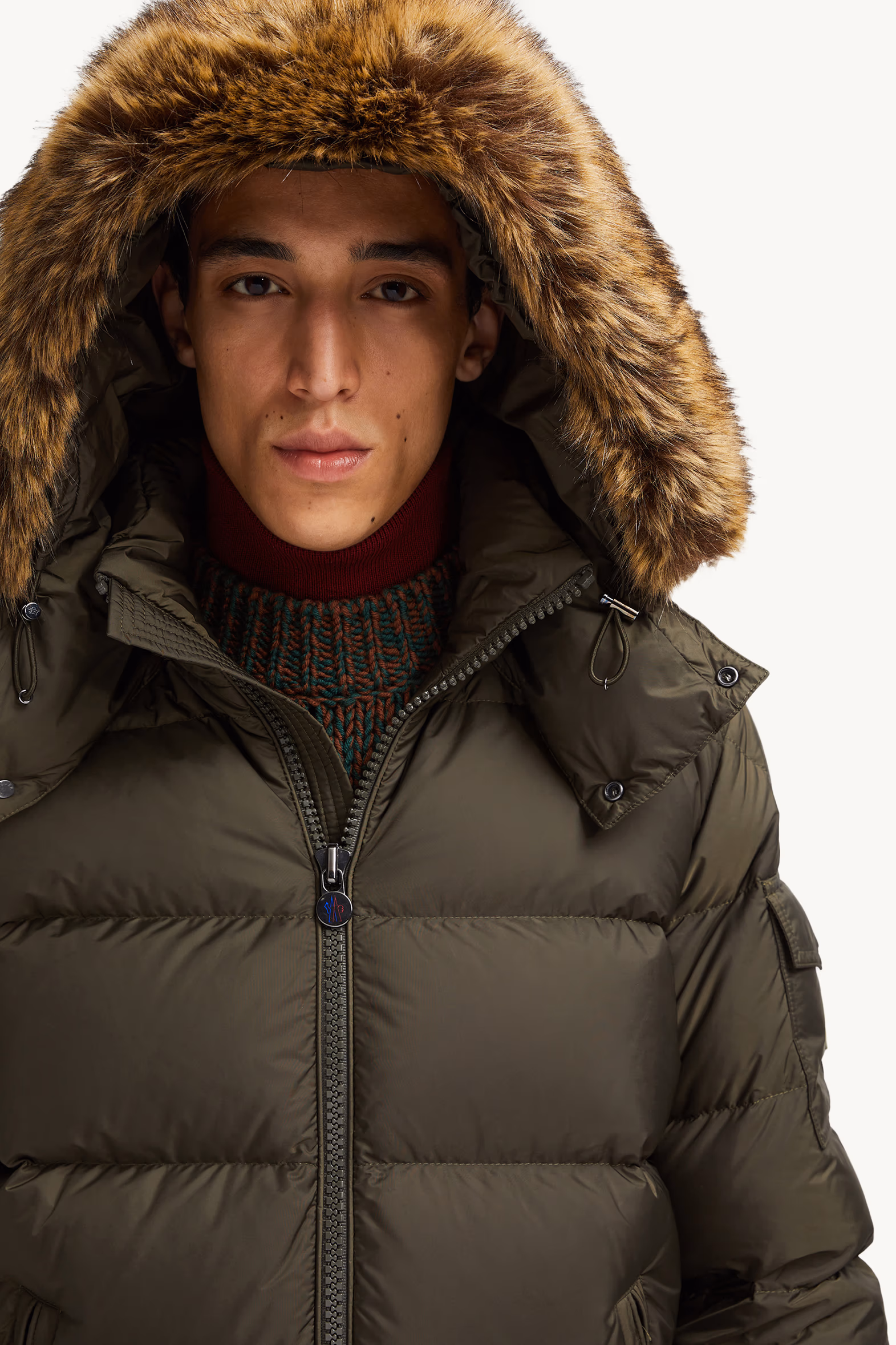Doudoune courte à capuche Mayaf Hommes Vert Olive Moncler 4